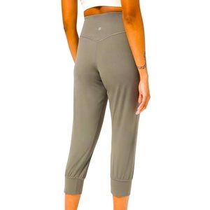 lululemon align cropped jogger gray sage
